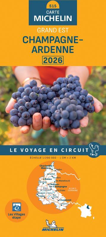 Michelin Wegenkaart 515 Champagne-Ardennen 2026 -   (ISBN: 9782067269279)