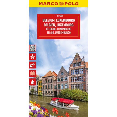 62damrak Belgium And Luxembourg Marco Polo Map - Marco Polo Maps - Marco Polo