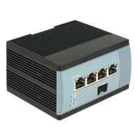 Delock Gigabit Ethernet Switch 4 Port + 1 SFP DIN-rail mounting - Qual