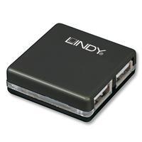 Lindy Usb 2.0 Mini Hub 4 Port, 4x4cm