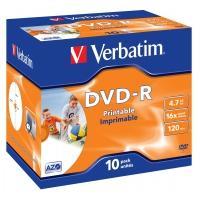 verbatim DVD-R Rohling 4.7GB 10 St. Jewelcase Bedruckbar