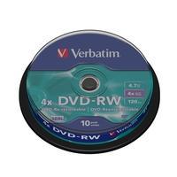 10 x DVD-RW 4.7 GB - Verbatim