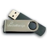 MediaRange MR907 4GB USB 2.0 Type-A Zwart, Zilver USB flash drive