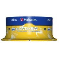 43489/VERBATIM SPINDEL 25 DVD + RW-FR - Verbatim