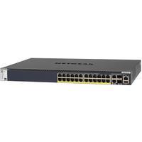 Netgear M4300-28G-PoE+ Managed L3 Gigabit Ethernet (10/100/1000) Power over Ethernet (PoE) 1U Zwart