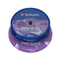 Verbatim DVD+R DL 8.5GB 8x Spindel, 25s