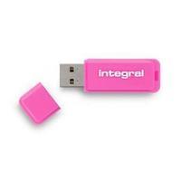 Integral Neon USB Stick 16GB USB 2.0 Roze