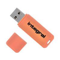 64GB USB3.0 drive neon orange up to R-100 W-30 mbs USB-Stick usb Typ-A 3.2 Gen 1 (3.1 Gen 1) - Integral