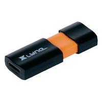 Xlyne Wave 7164000 USB-stick 64 GB USB 2.0 Zwart, Oranje