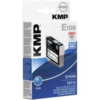 KMP Inkt vervangt Epson T0712 Compatibel Cyaan E108 1607,0003