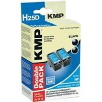 KMP Inkt vervangt HP 339 Compatibel 2-pack Zwart H25D 1023,4021
