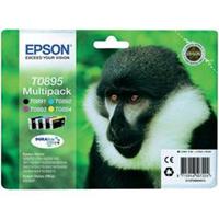 Epson T0895 Zwart en Kleur (4-Pak) (Origineel)