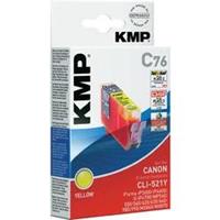 (7.37 EUR / StÃ¼ck) KMP Druckerpatrone C76, 1510,0009 kompatibel zu Canon CLI-521Y gelb 4011324151091 KMP