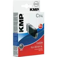 KMP Inkt vervangt Canon CLI-551GY, CLI-551GY XL Compatibel Grijs C94 1519,0041