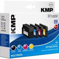 KMP Inkt vervangt HP 950, 950XL, 951, 951XL Compatibel Combipack Zwart, Cyaan, Magenta, Geel H100V 1722,4050