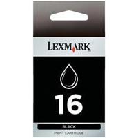 Lexmark inktcartridge 16 zwart, 335 pagina's - OEM: 10N0016E