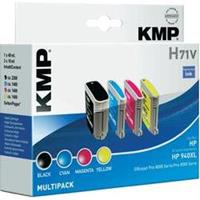 KMP Inkt vervangt HP 940, 940XL Compatibel Combipack Zwart, Cyaan, Magenta, Geel H71V 1715,4005