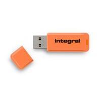 Integral USB-stick 2.0  32GB neon oranje
