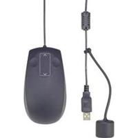 renkforce IP68 Industrial PS2, USB Maus Laser Schwarz