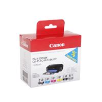 Canon Inkt Origineel PGI550, CLI551 bk/c/m/y/gy (6 st)