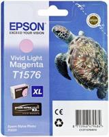 Epson T1576 inkt cartridge vivid licht magenta hoge capaciteit (origineel)