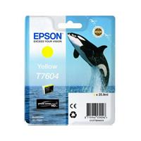 Epson T7604 inkt cartridge geel (origineel)