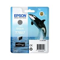 Epson T7607 inkt cartridge licht zwart (origineel)