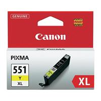 Canon inktcartridge CLI-551Y-XL geel op blister, 695 pagina's - OEM: 6446B004
