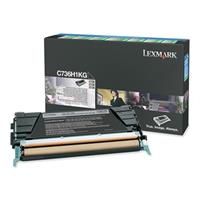 Lexmark Toner C736H1KG Rückgabekassette schwarz ca 10000 Seiten - Original