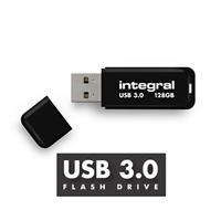 Integral - 128GB USB3.0 drive neon black up to R-120 W-30 mbs USB-Stick usb Typ-A 3.2 Gen 1 (3.1 Gen 1) Schwarz