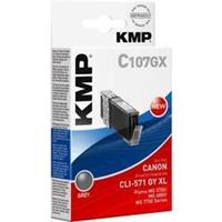 KMP Inkt vervangt Canon CLI-571GY XL Compatibel Grijs C107GX 1569,0041
