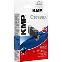 KMP C107BKX Tintenpatrone sw komp. mit Canon CLI-571 XL BK