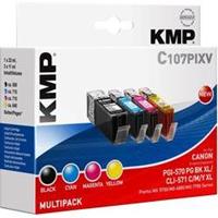KMP C107PIXV Multipack komp. mit Canon PGI-570/CLI-571 XL C/M/Y