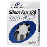 Cooltek Silent Fan 120 PC-Gehäuse-Lüfter Schwarz, Weiß (B x H x T) 120 x 25 x 120mm