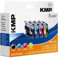 KMP Inkt vervangt Brother LC-223 Compatibel Combipack Zwart, Cyaan, Magenta, Geel 1529,0050