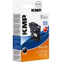 kmp Tinte ersetzt Brother LC-127XLBK Kompatibel Schwarz B64 1527,4001