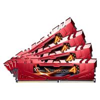 F4-2666C15Q-32GRR G.Skill Ripjaws 32GB DDR4-2666Mhz - 32 GB - 4 x 8 GB - DDR4 - 2666 MHz - 288-pin DIMM - Red