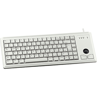 Cherry G84-4400 kabelgebundene Tastatur mit Trackball (USB, hellgrau)