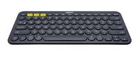 Logitech K380 Bluetooth AZERTY Französisch Grau Tastatur