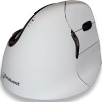 evoluent VerticalMouse4 Mac Bluetooth Ergonomische Maus Optisch Ergonomisch Weiß, Silber