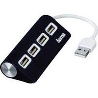 HAMA USB 2.0 Hub 1:4, bus powered, black - 