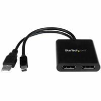 StarTech.com Mini DisplayPort to DP Multi Monitor Splitter - 2-Port MST Hub - videosplitter - 2 porte