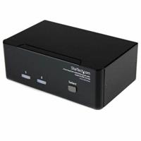 StarTech.com 2 Port Dual DVI USB KVM Switch w/ Audio & USB Hub - KVM / Audio / USB Switch - 2 Anschlüsse