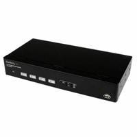 StarTech.com 4 Port USB VGA KVM Switch mit DDM Fast Switching und Kabel