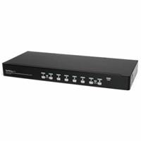 StarTech.com 8 Port 1U Rack Befestigungskit USB KVM Switch Kit mit OSD und Kabel - KVM Switch - 8 Anschlüsse
