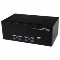 StarTech.com 4 Port Triple Monitor DVI USB KVM Switch mit Audio & USB 2.0 Hub