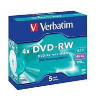 Verbatim DVD-RW 4,7GB 4x 5 St