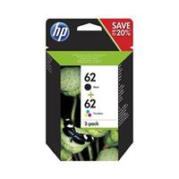 HP HP Tinte 62 Original Kombi-Pack Schwarz, Cyan, Magenta, Gelb N9J71AE - Original