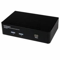 StarTech.com 2 Port USB HDMI KVM Switch mit Audio und USB 2.0 Hub - KVM / Audio / USB Switch - 2 Anschlüsse