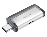 SanDisk USB-Stick Ultra Dual USB Type-C USB 3.1 silber/grau 32 GB